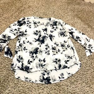 Floral polyester top